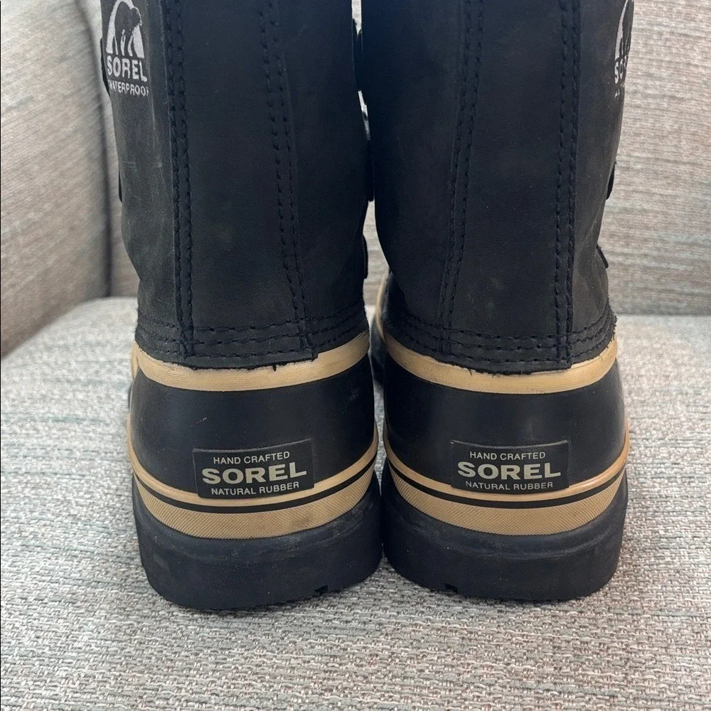 SOREL Black Caribou Waterproof Insulated Winter Boots Women's‎ size 7
